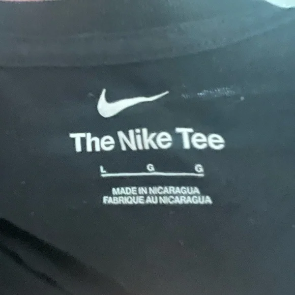 Nike Men's Black Tee with Vibrant Yellow Logo - Picture 4 of 4